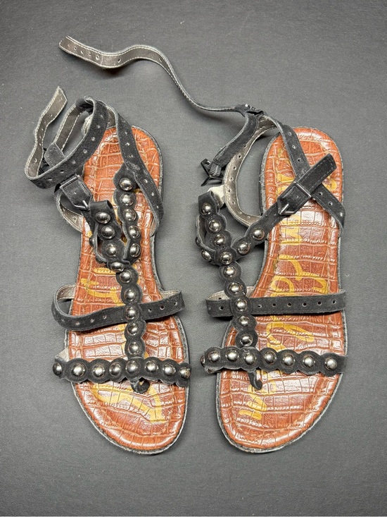 Sam Edelman Shoes - Sam Edelman Black Beaded Strappy Sandals